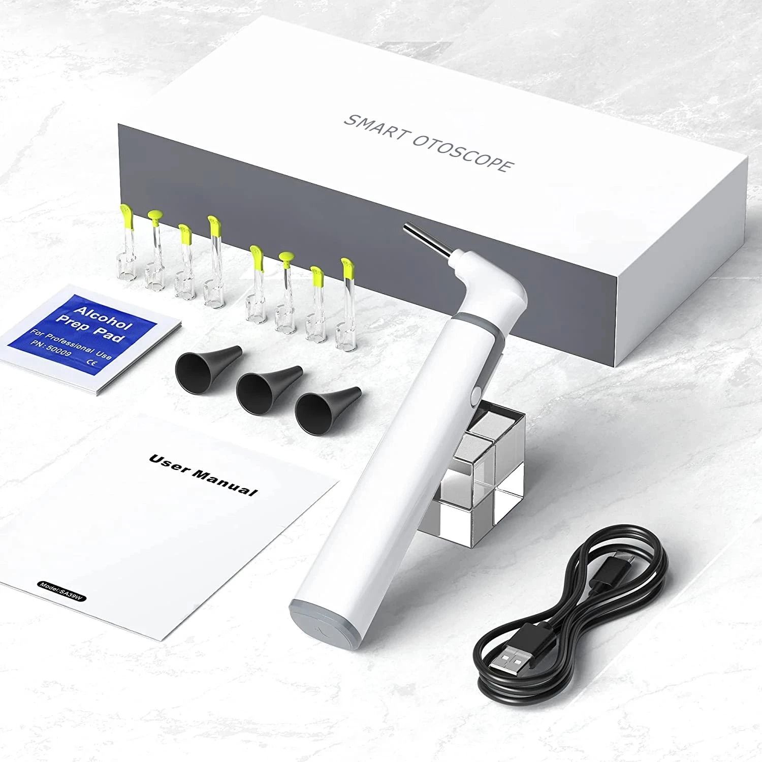 Wireless HD Otoscope Ear Camera with Dual-View Technology