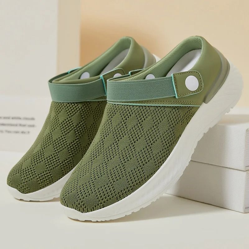 Womens Breathable Mesh Slip On Summer Walking Shoes