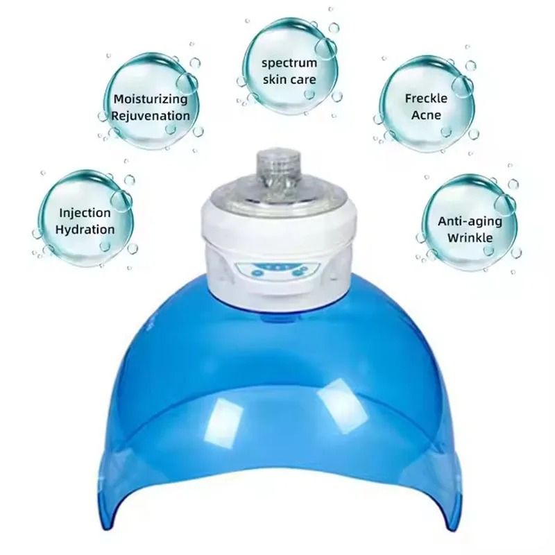Standing Hydrogen Oxygen LED Facial Mask Red Blue Light Therapy Machine