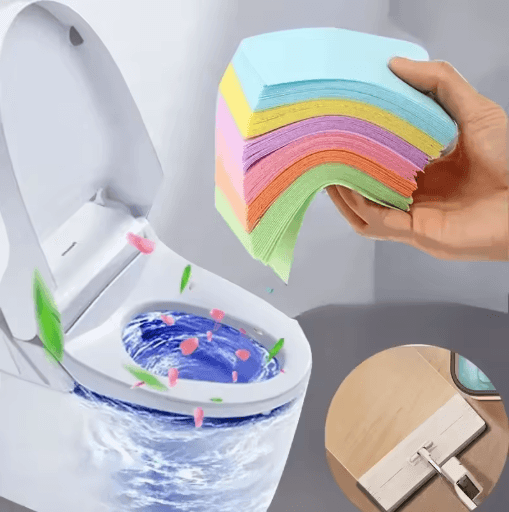 Multi-Surface Floor Cleaner Tablets Water Soluble Deodorizing & Disinfecting Sheets