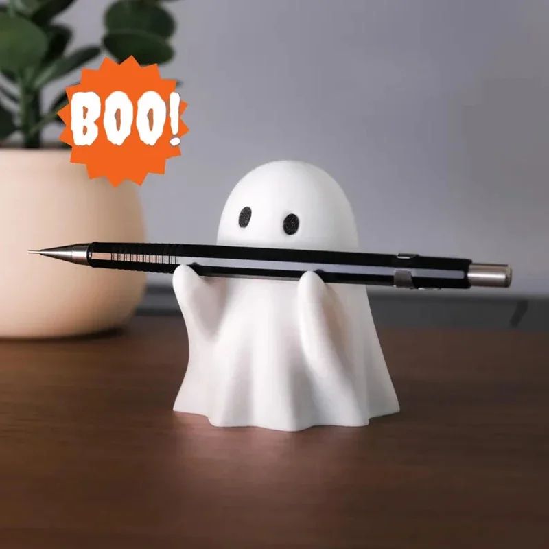 Funny Ghost Pen Holder Desk Organizer