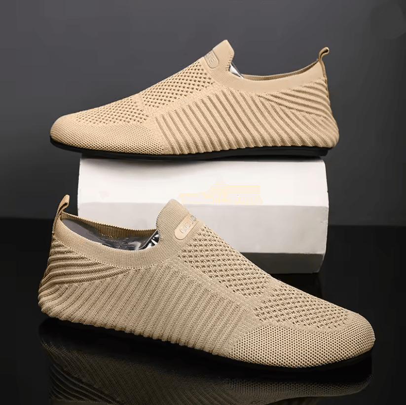Mens Slip On Loafers Breathable Casual Walking Shoes with Soft Sole