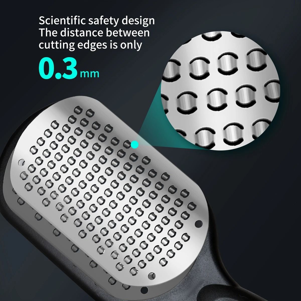 Double Sided Stainless Steel Foot Scrub and Callus Remover