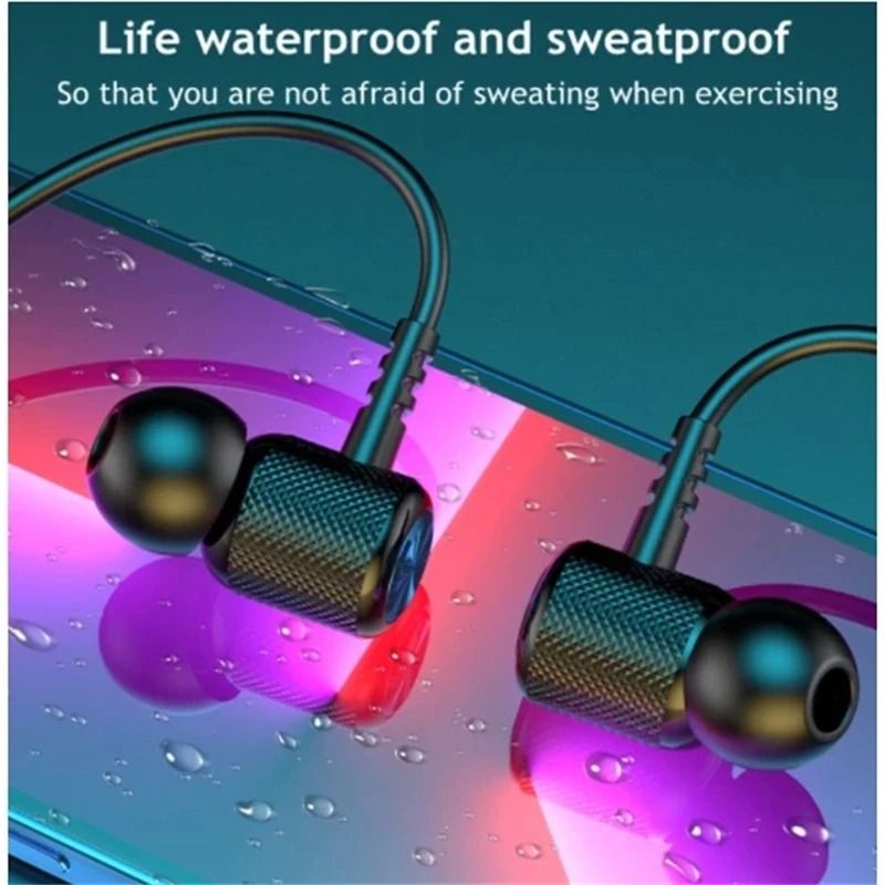Wireless Bluetooth Neckband Earphones with Mic In Ear Sport Headset