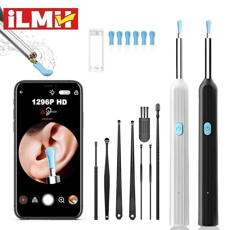 Visual Ear Wax Cleaner with HD Camera Safe Ear Cleaning Endoscope Tool with LED Light