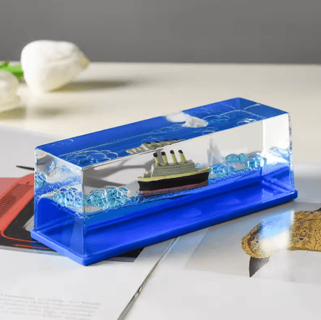 Titanic Cruise Ship Drift Bottle Ornament Desktop Decorative Ship in a Bottle Gift