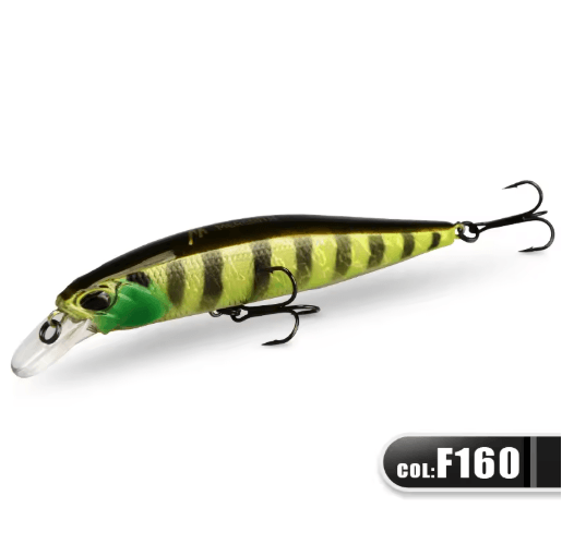 MEREDITH Jerk Minnow 100F Floating Fishing Lure Professional Hard Bait Wobbler 0.8 1.0 m