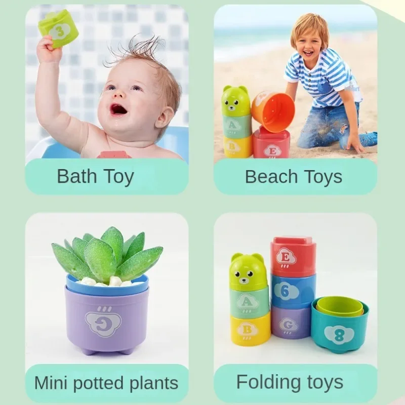Hand Speed Competition Fold Cup, Kid Brain Response Game, Early Education Puzzle, Child Stack Toy