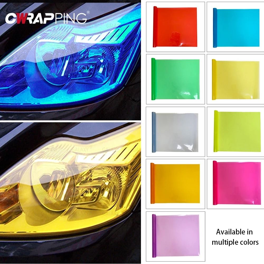 Smoke-Finish Headlight & Taillight Tint Film