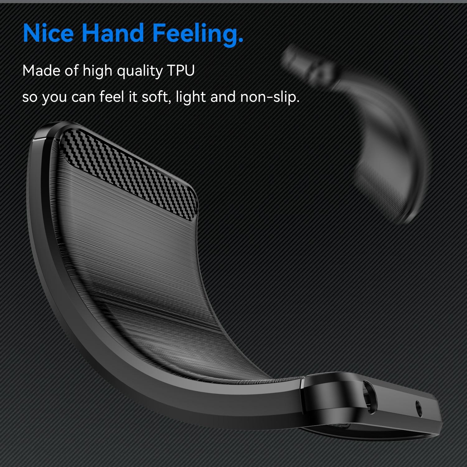 Premium Samsung Galaxy phone case, Carbon Fiber Texture TPU protective case