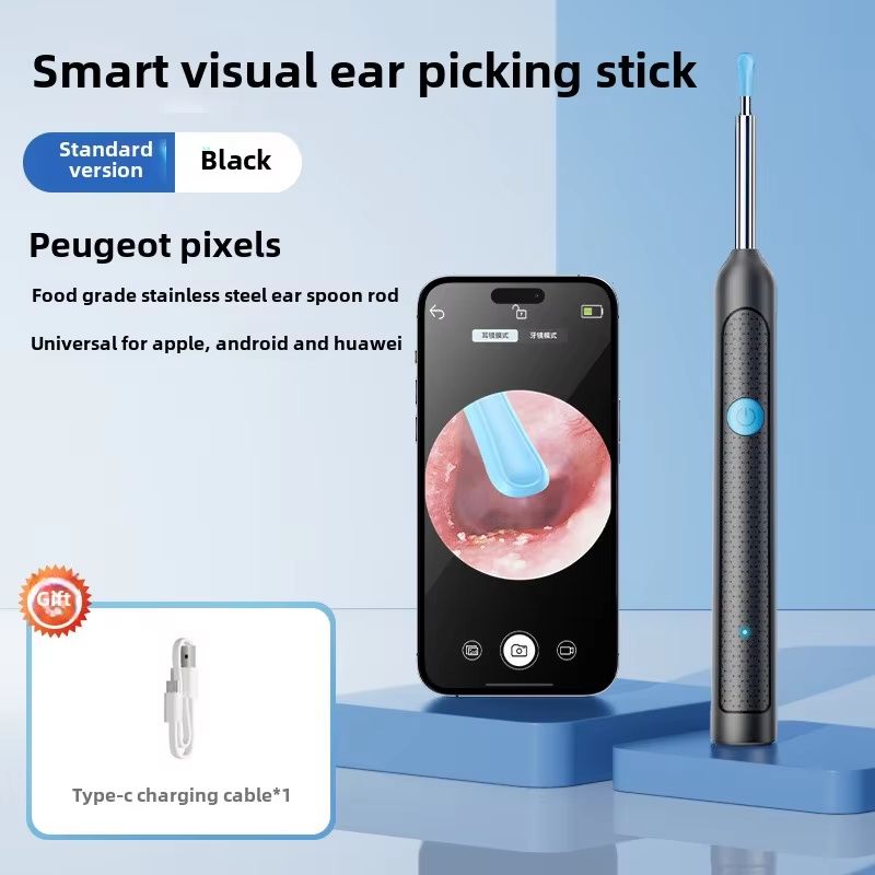 Smart Visual Ear Sticks Otoscope – Mini Camera Ear Wax Removal & Health Care Tool
