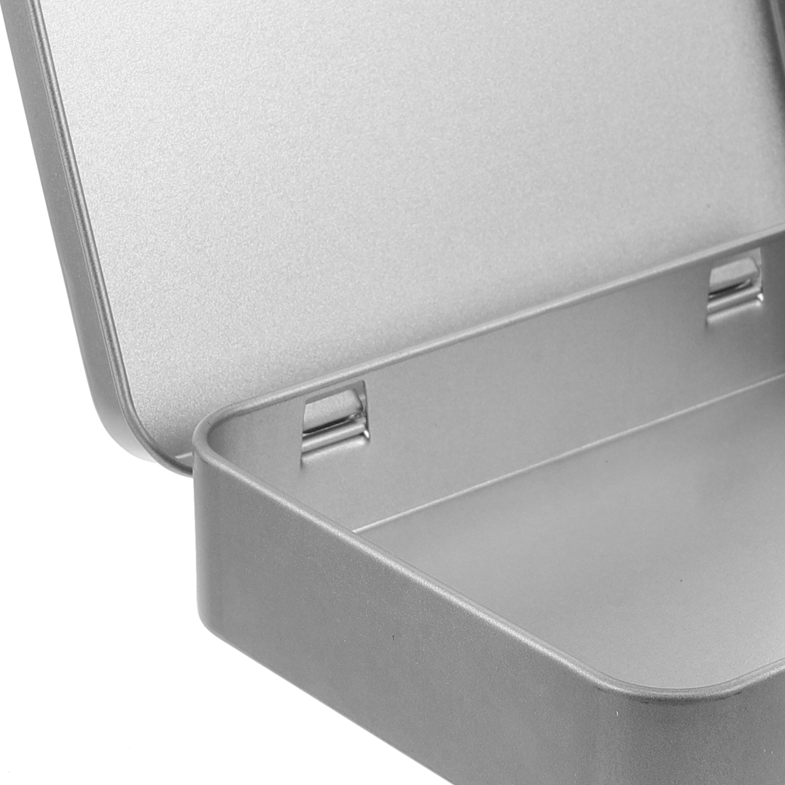 Portable Metal Tin Storage Box with Lid Durable Small Item Organizer for Travel Crafts Supplies