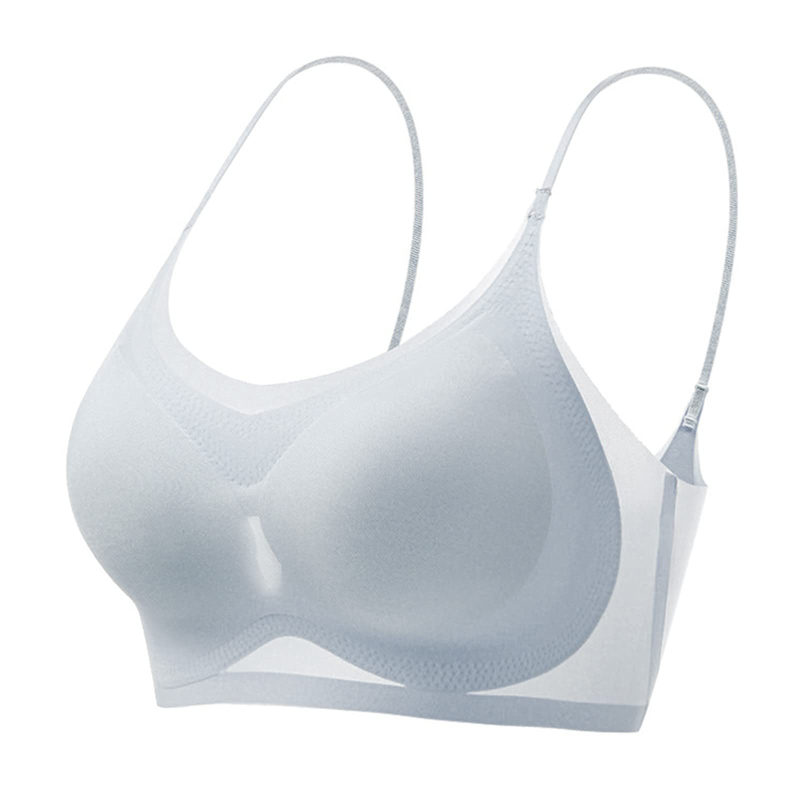 Summer Seamless Ultra-Thin Ice Silk Bra Women, Sexy Push Up Bra Intimates, Wireless Bralette Underwear Air Cooling