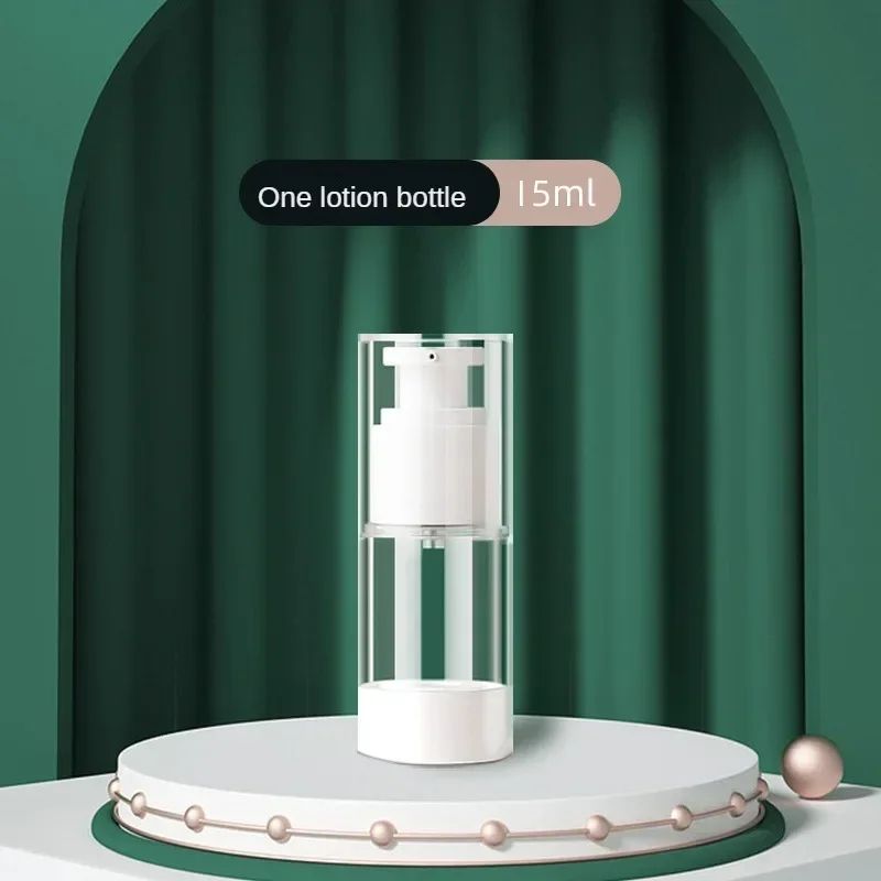 Airless Travel Pump Bottle Set – Refillable Cosmetic Cream & Lotion Dispenser (15ml/30ml/50ml)