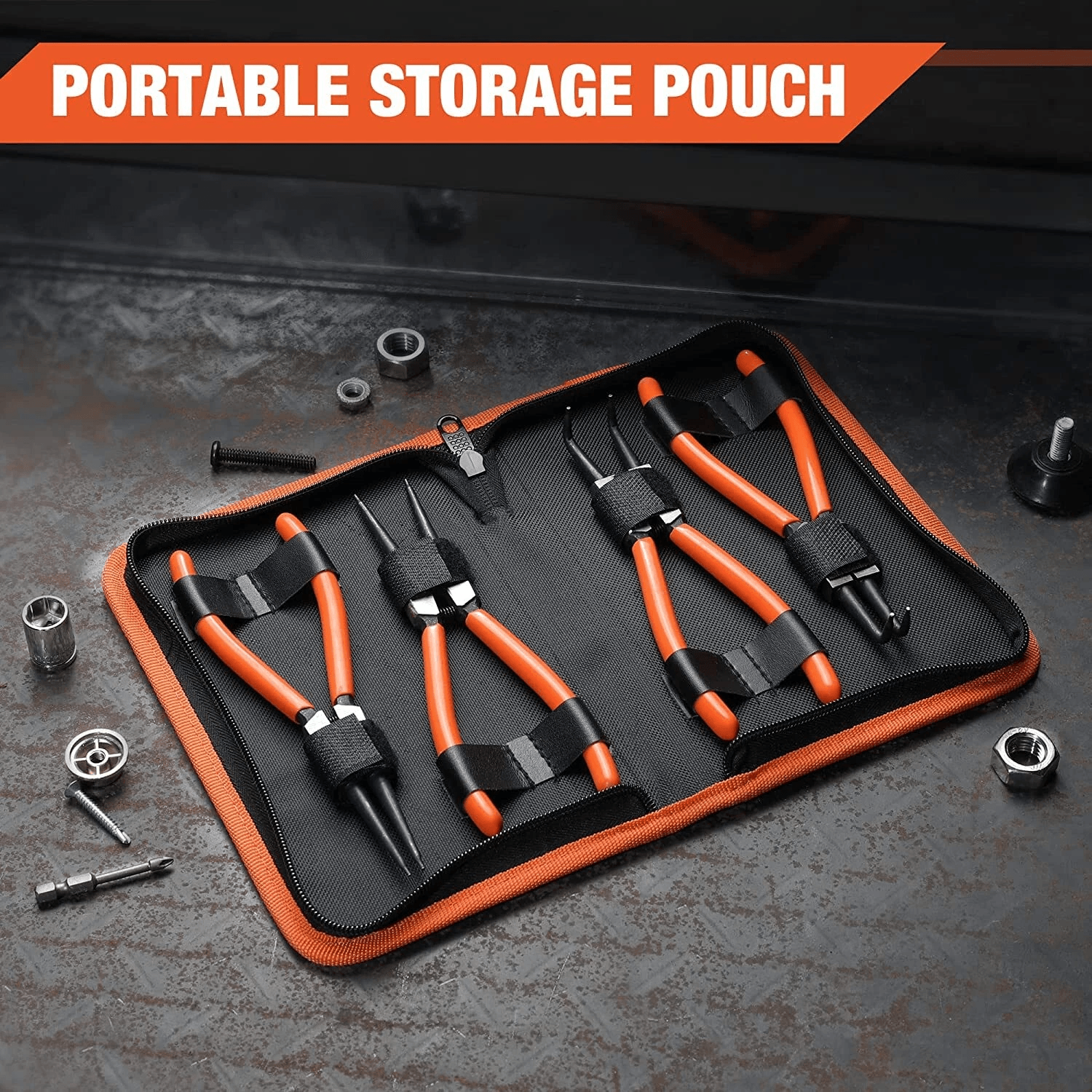 Snap Ring Pliers Set Heavy Duty Internal External Snap Ring Pliers