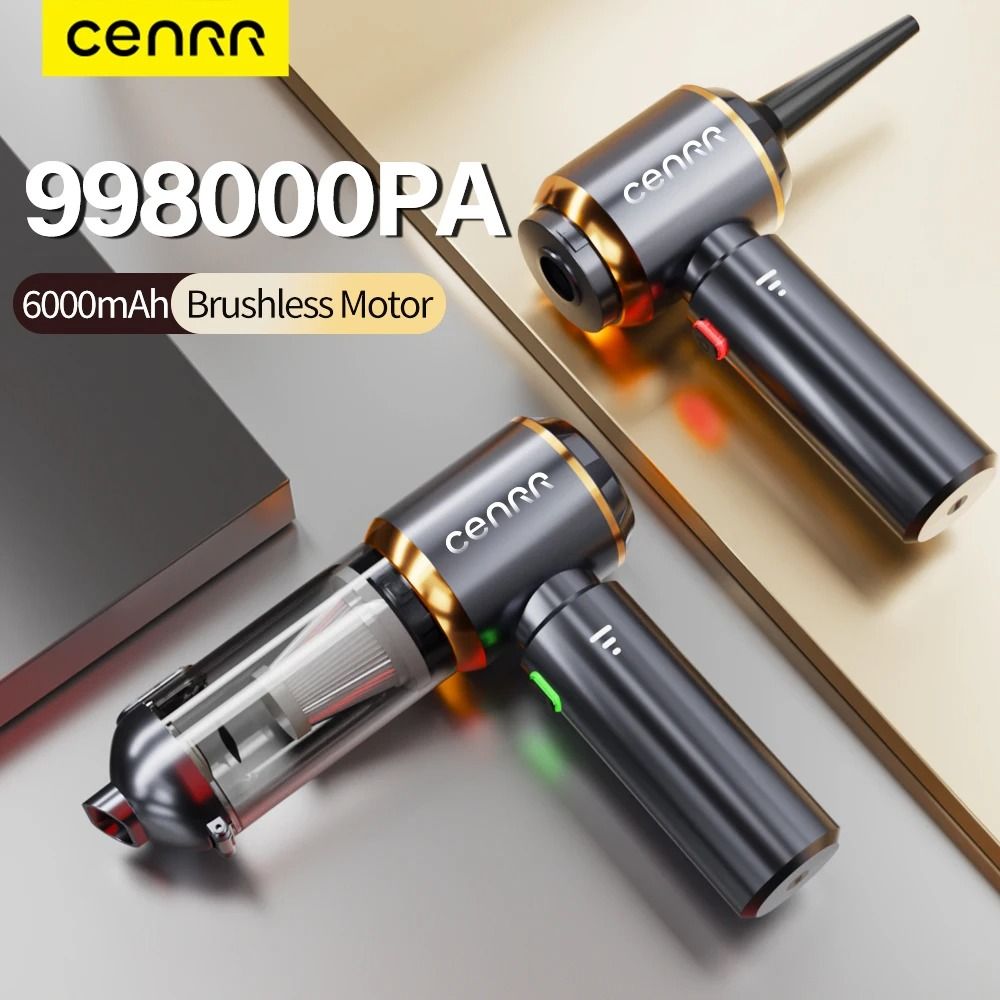 Mini Cordless Car Vacuum & Blower | Handheld High-Suction Cleaner | Portable Executive Interior Care System