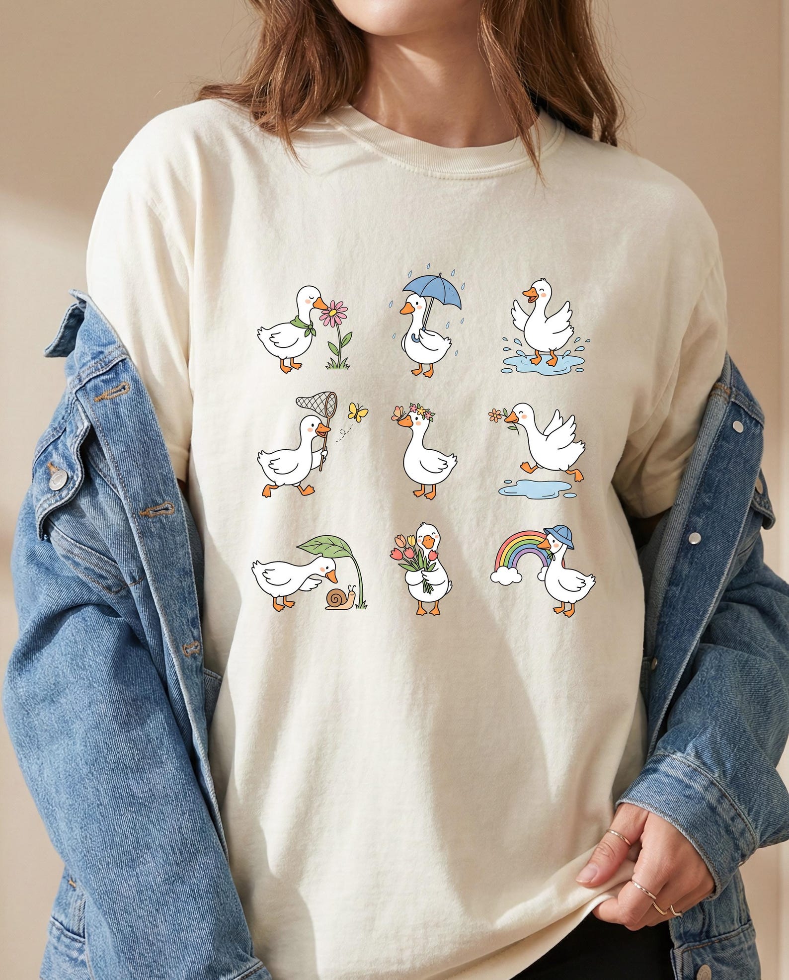 Funny Duck Shirt Cute Duck Lover Graphic Tee Animal Gift