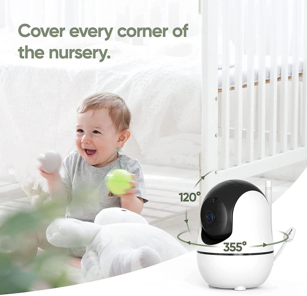 SM50 Video Baby Monitor Expansion Camera 4x Zoom PTZ Temperature Sensor