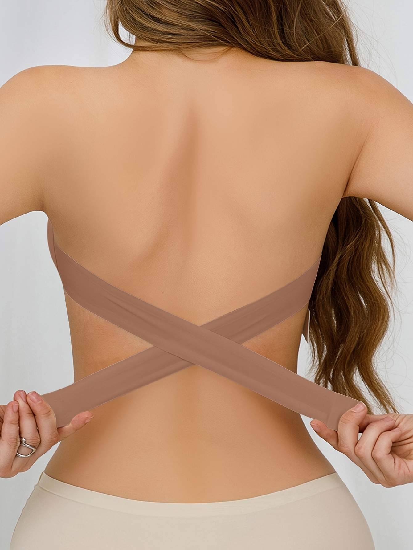 Seamless Crisscross Strapless Bra