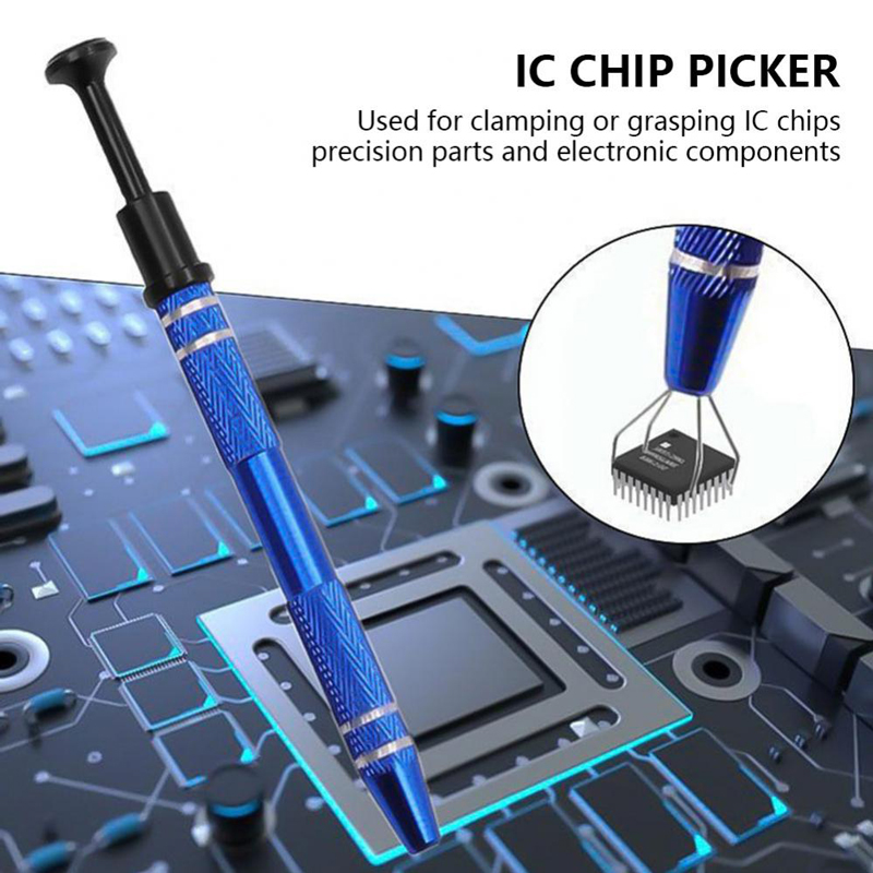 4-Claw IC Chip Extractor Remover Tool, Precision Parts Grabber & Electronic Component Puller
