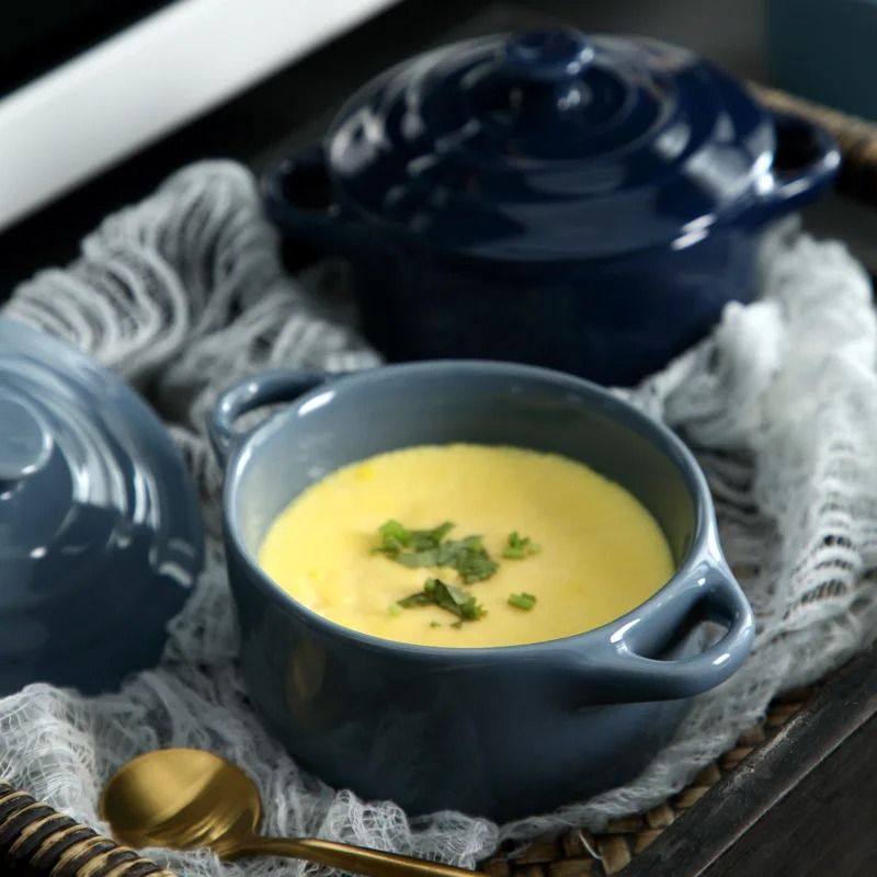 Artisan Glazed Infusion Ramekin with Integrated Lid