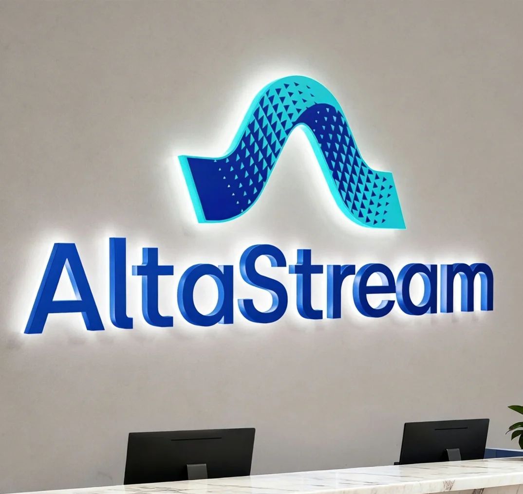 Custom LED Business Sign 3D Backlit Metal Logo Signage