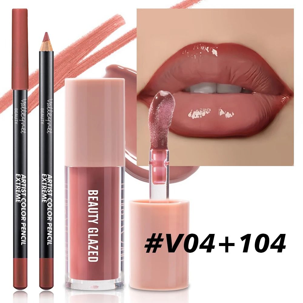 2 Piece Velvet Matte Lip Makeup Set