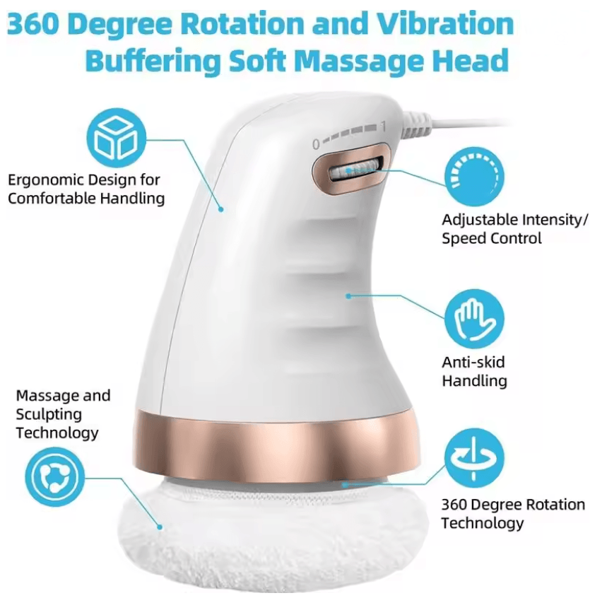 Electric Cellulite Massager and Body Sculpting Device for Slimming and Skin Firming