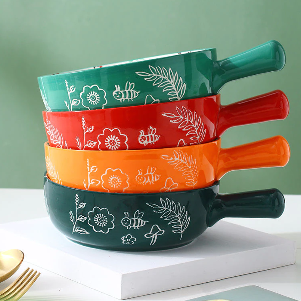 Single Handle Baking Bowl