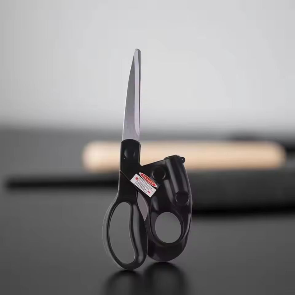 Professional Laser-Guided Straight-Cut Scissors – Precision Fabric & Gift Wrapping Scissors