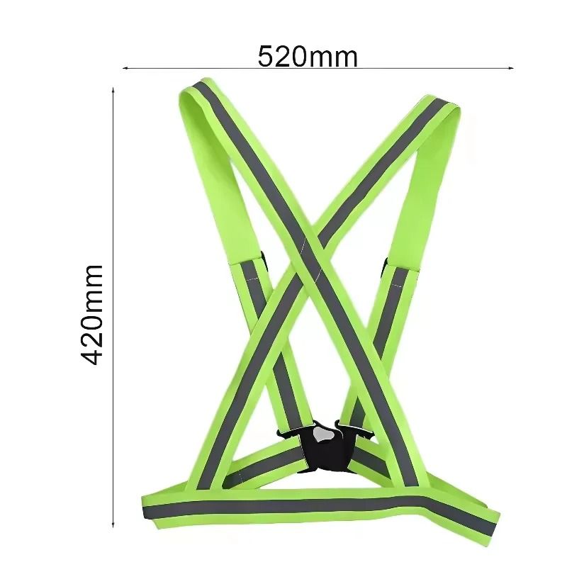 Adjustable Reflective Safety Vest Lightweight Night Running Biking Gear