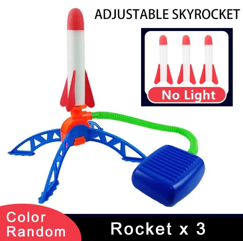 Kids Foam Rocket Launcher Toy with Air Pump and Launch Pad