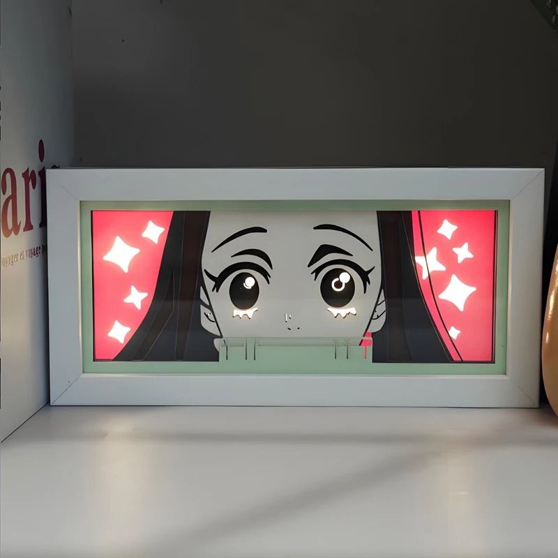 Demon Slayer Tanjiro 3D LED Anime Light Box Night Light