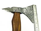 Hand-Forged Damascus Steel Tomahawk Axe | 17
