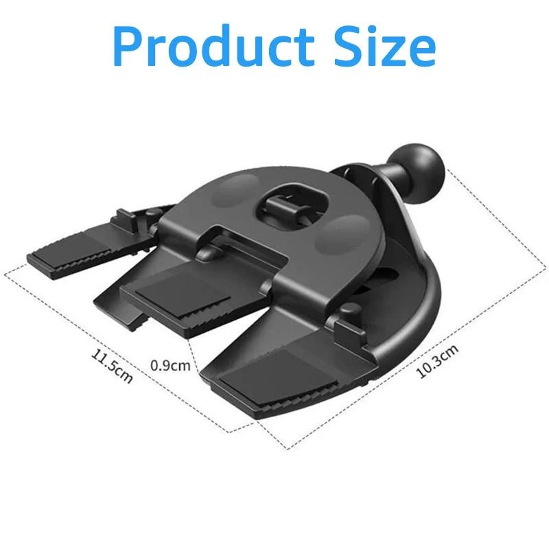 Untoom Universal CD Slot Mount Base | 17mm Ball Joint GPS & Car Phone Holder Support