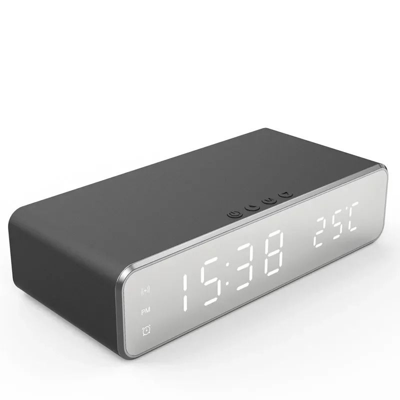 Wireless Charger Stand with Alarm Clock & LED Display