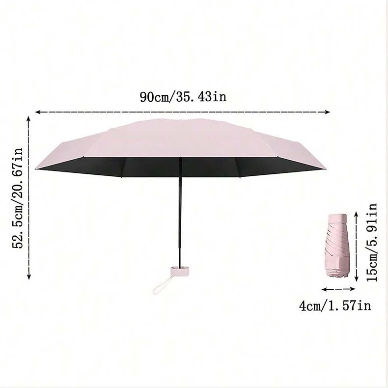 Mini Foldable Dual Use UV Protection Umbrella