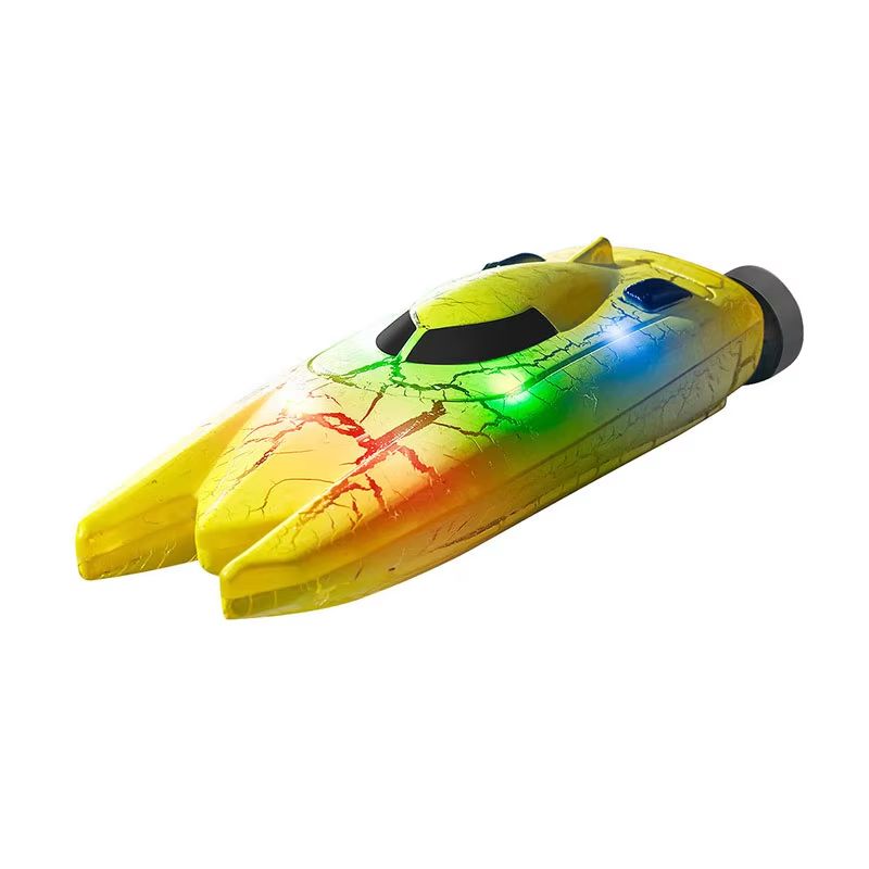 WaveMaster 2.4 GHz Waterproof RC Racing Boat with 360° Flip & LED Effects