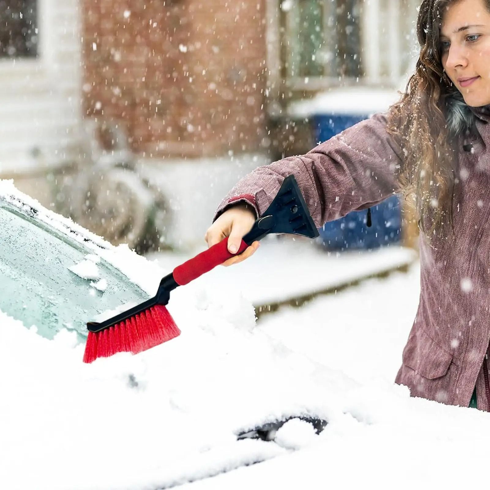 Car Ice Scraper and Snow Brush