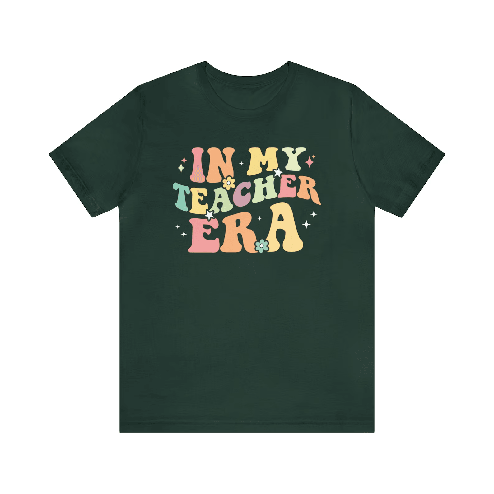 In My Teacher Era Shirt Retro Back to School Teacher Appreciation Gift Tee