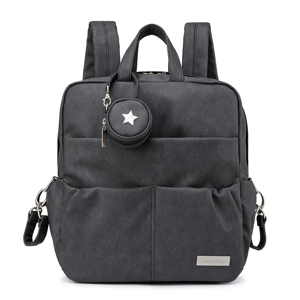 Soboba Large Capacity Diaper Backpack – Waterproof Baby Diaper Bag with Pacifier Holder