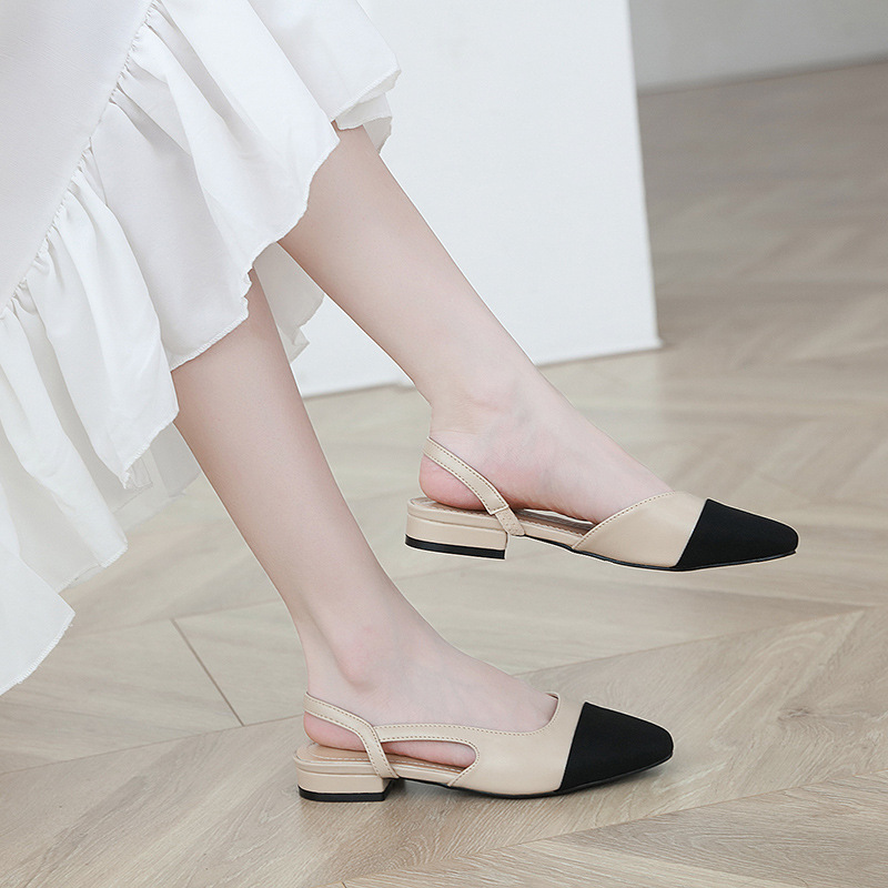 Designer Flat Shoes Women, Non-Slip Comfort Sandals, Soft Leisure Shoes, Thick Bottom Low Heel Femme Sandals