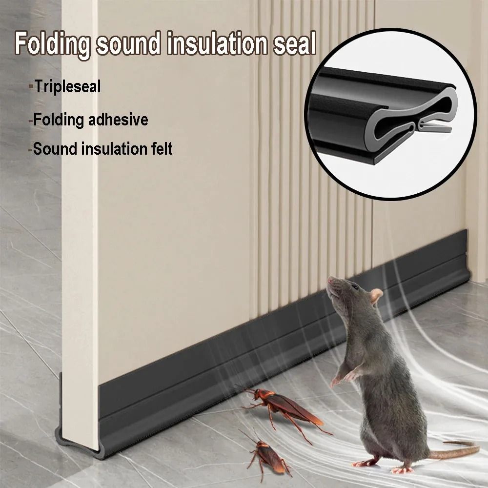 PVC Door Bottom Seal Strip Self Adhesive Weatherproof Design