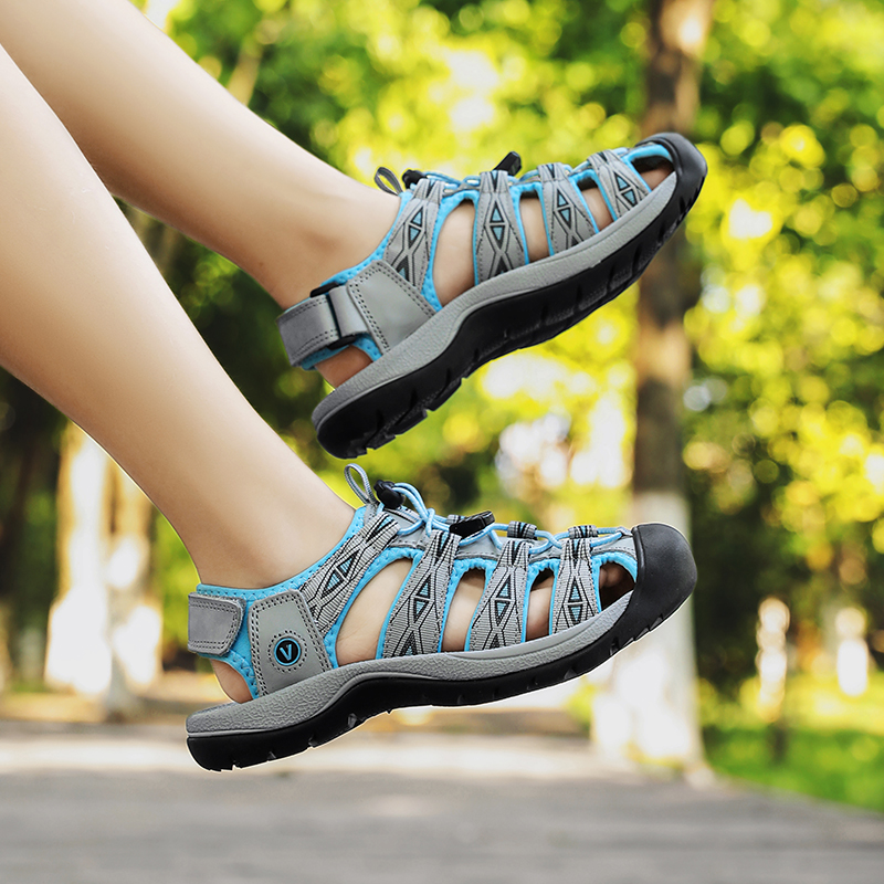 New Designer Genuine Leather Women Sandals, Lightweight Outdoor Gladiator Sandals & Heeled Summer Footwear
