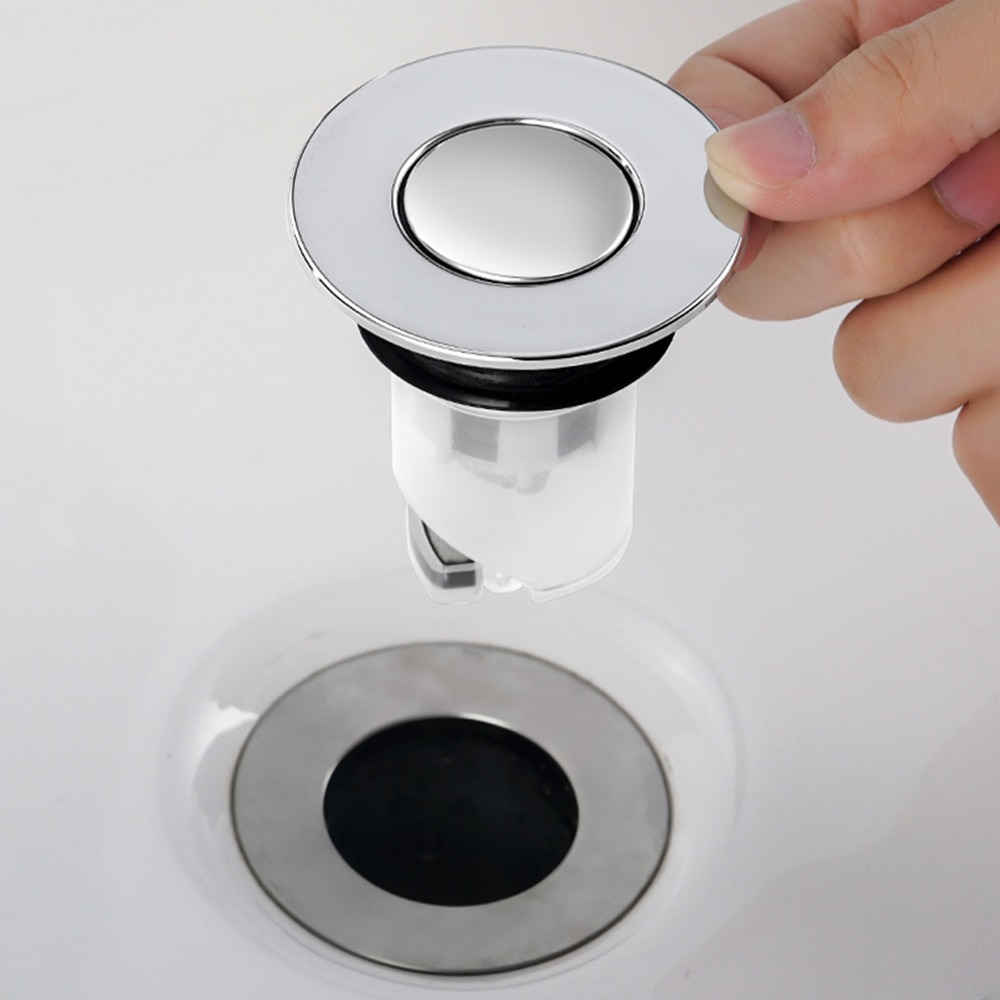 Sink Drain Stopper Pop Up Basin Drain Filter Anti-Clogging