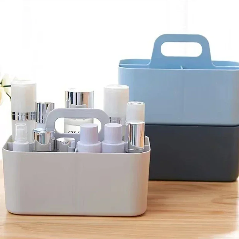Portable Desktop Organizer Box Multi functional Storage Solution for Cosmetics, Bedroom, and Table Organization