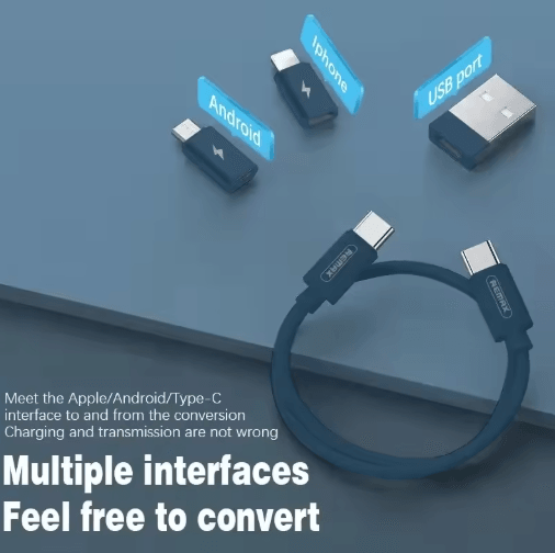 PowerLink 6-in-1 Multi Charging Cable Kit – 60W USB-C Adapter Set with Lightning, Micro USB & USB-A