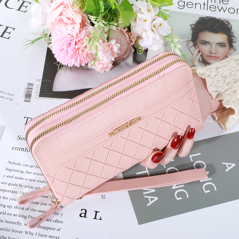 Luxury Women's Wallet, Double Zipper Clutch, PU Leather, Tassel Coin Purse, Card Holder, Money Phone Bag