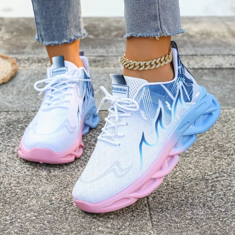 Womens Breathable Lightweight Sneakers Casual Anti Slip Flats Running and Walking Shoes
