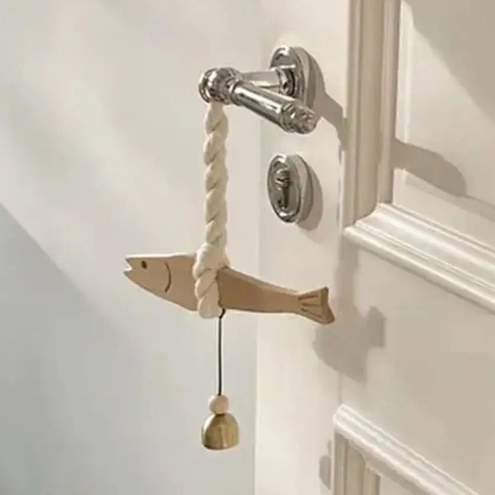 Gemini said Handmade Wooden Fish Ornament | Minimalist Pollack Door Pendant